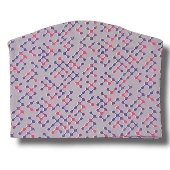 BP Nordstrom Womens Purple Geo Print Tube Top Size Small NWOT - Picture 1 of 5